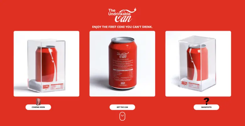 “The Undrinkable Can” : une démarche artistique contre le géant Coca-Cola