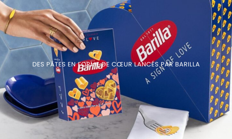 Des pâtes en forme de cœur lancés par Barilla