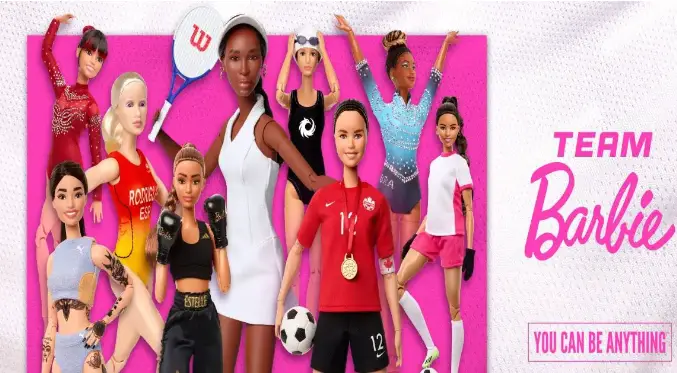 Barbie rend hommage aux grandes sportive