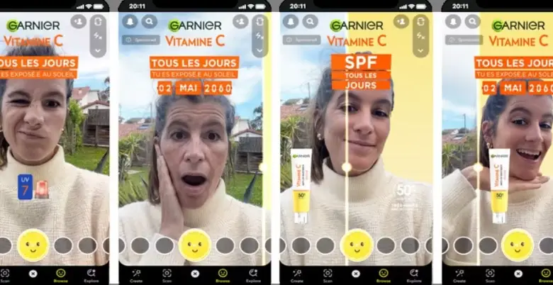 Garnier utilise Snapchat pour sensibiliser à l'exposition solaire