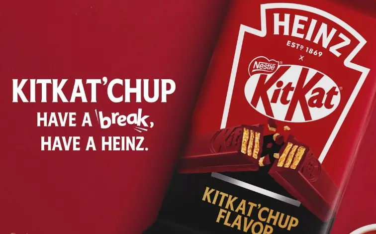 Heinz et Kit Kat s'inspirent d'un trend TikTok et créent le KitKatChup