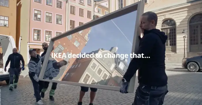 IKEA reflète la lumière dans une campagne XXL