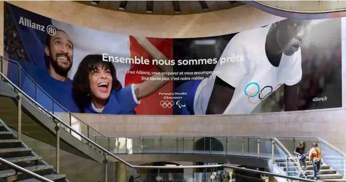 Allianz entre en piste à Saint-Lazare pour les JO de 2024