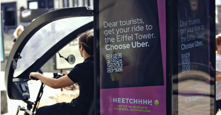 Heetch fait la pub de son concurrent : Uber !