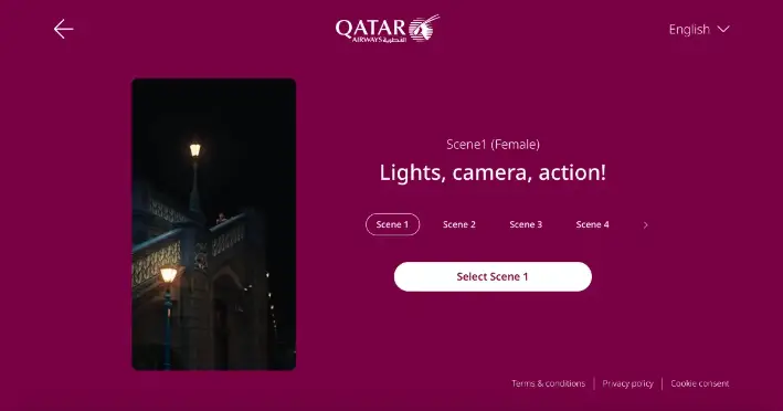 Brillez dans la nouvelle campagne Qatar Airways avec l'aide de l'IA