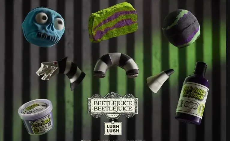 Lush dévoile une collection exclusive inspirée de Beetlejuice