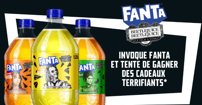 Fanta et Beetlejuice s'unissent pour une Halloween 2024 : édition limitée et expérience immersive à la clé !