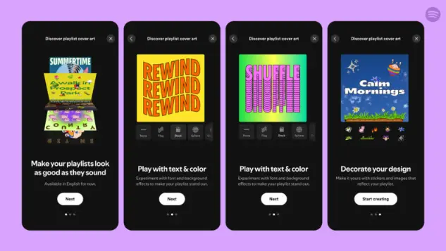 Spotify permet aux utilisateurs de personnaliser les jaquettes de leurs Playlists