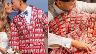 Heinz surprend un fan pour son mariage avec une veste en sachets de ketchup