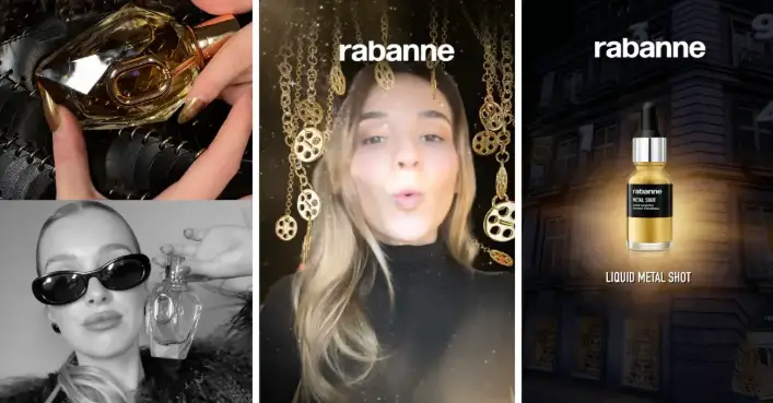 Rabanne et Snapchat : une campagne publicitaire inédite pour les parfums