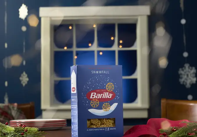 Barilla lève le voile sur Snowfall : des pâtes en forme de flocons pour des fêtes magiques