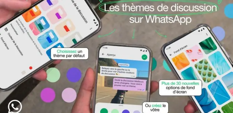 WhatsApp permet de personnaliser ses discussions : Nouvelle fonctionnalité de thèmes