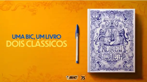 BIC Célèbre les 75 Ans de Son Stylo Cristal avec une réécriture unique de Roméo et Juliette