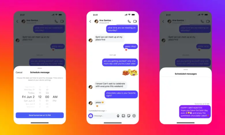 Instagram : Comment programmer l’envoi d’un message privé ?