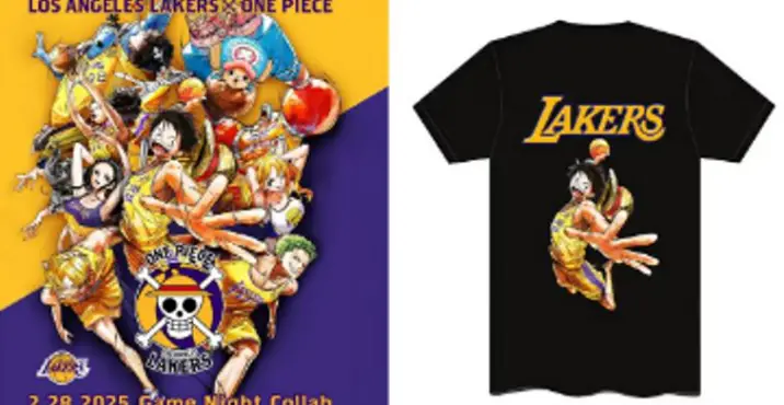 One Piece x Los Angeles Lakers : une collaboration épique annoncée pour le 28 février 2025 !