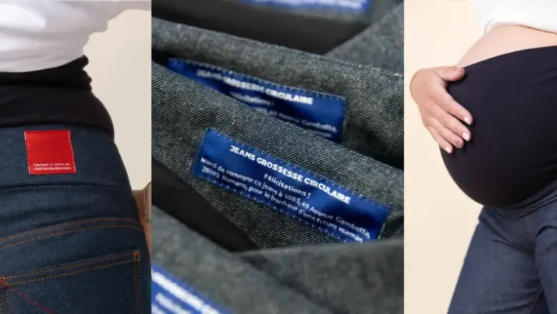 1083 réinvente le jean de grossesse avec un modèle circulaire 100 % français