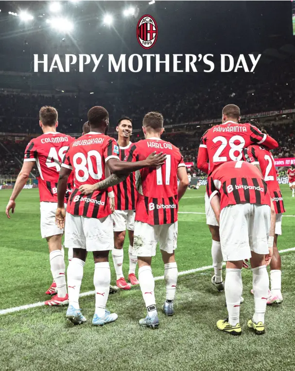 À l’AC Milan, les mamans deviennent les stars du match pour la Fête des Mères