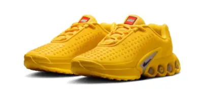 LEGO x Nike : une Air Max Dn jaune soleil qui réinvente la sneaker pour enfants