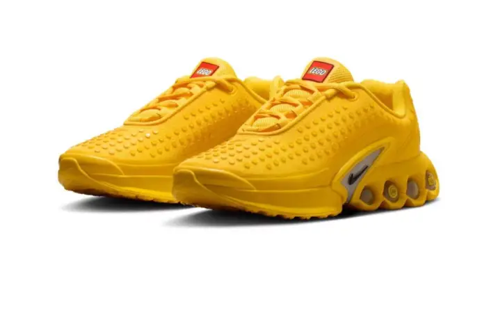 LEGO x Nike : une Air Max Dn jaune soleil qui réinvente la sneaker pour enfants
