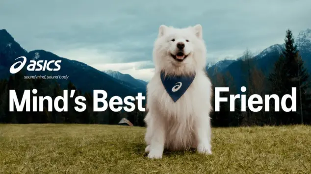 ASICS mise sur un chien influenceur pour motiver les gens à bouger : une campagne feel-good qui casse les codes du sport