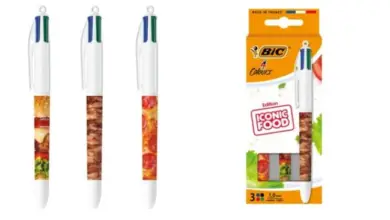 Coffret édition limitée BIC Iconic Food contenant trois stylos street-food