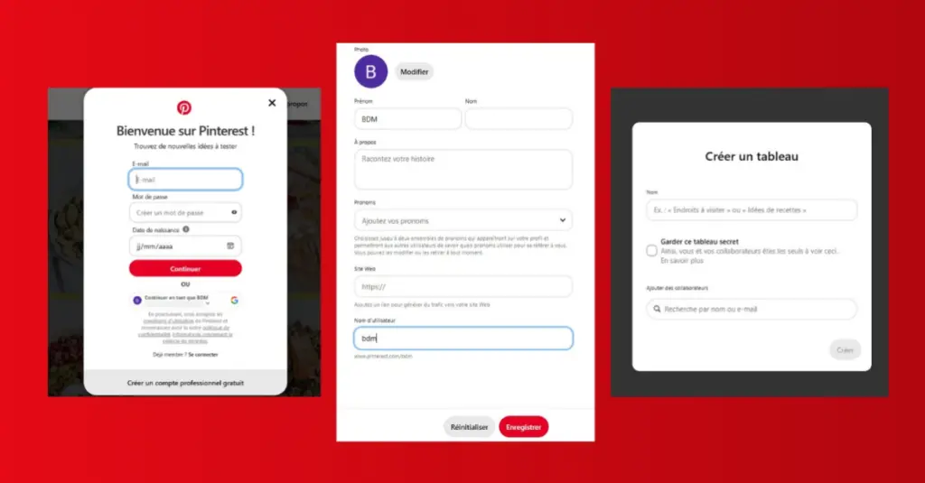 Tutoriel visuel pour publier une nouvelle épingle sur Pinterest