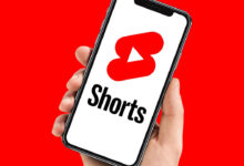 Capture d’écran de l’interface YouTube Shorts avec des vidéos en plein écran sur mobile