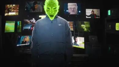 Visuel promotionnel de la campagne SCARY GOOD de Nike, mêlant football et univers horrifique