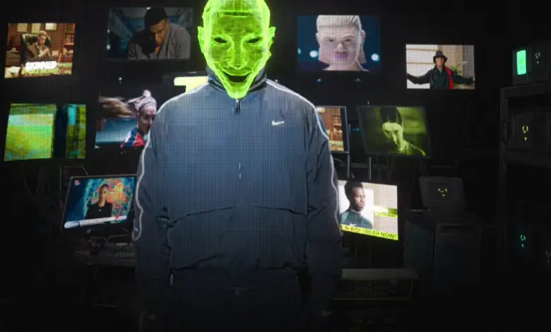 Visuel promotionnel de la campagne SCARY GOOD de Nike, mêlant football et univers horrifique