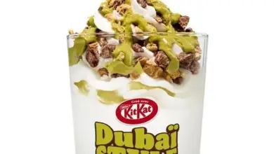 King Fusion Dubaï Style de Burger King avec nappage pistache, Kadaïf et KitKat