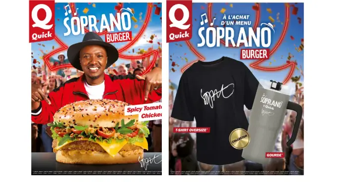Soprano Burgers Quick – Beef Qreamy Tomato et Chicken Spicy Tomato en édition limitée