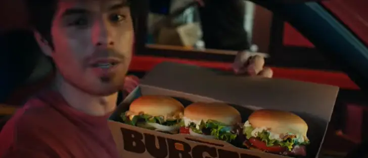 Mini burgers de Burger King présentés dans une boîte à partager