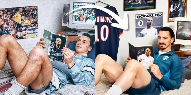 Jaquette officielle EA SPORTS FC 26 Ultimate Edition mettant en scène Zlatan Ibrahimović dans sa chambre d’adolescent