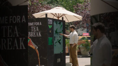 Distributeur anti-smartphone de Pure Leaf installé à New York