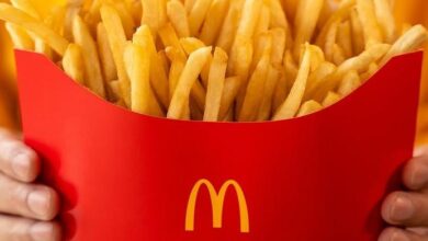 Affiche promotionnelle de McDonald’s Malaysia pour le Fan Fries Meal avec frites XXL et boisson
