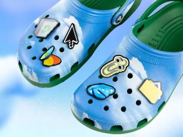 Crocs Microsoft édition limitée inspirées de Windows XP