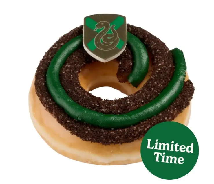 Donut Serpentard au glaçage vert et spirales chocolat