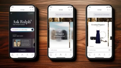 Interface de l’assistant conversationnel Ask Ralph sur l’application mobile Ralph Lauren
