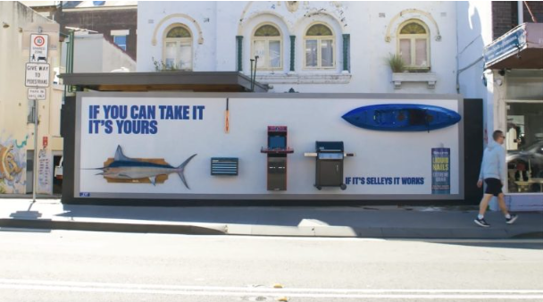 Visuel publicitaire Selleys If you can take it it’s yours