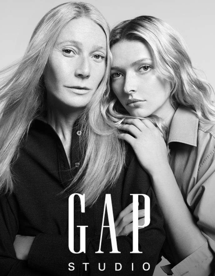 Portrait mère-fille capturé par Mario Sorrenti pour Gap