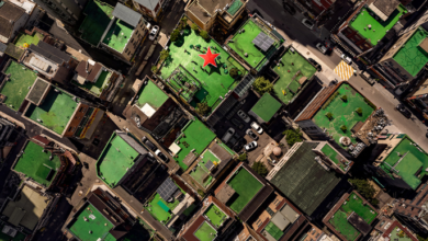Heineken Rooftop Revival Séoul – vue aérienne des toits transformés en espaces sociaux